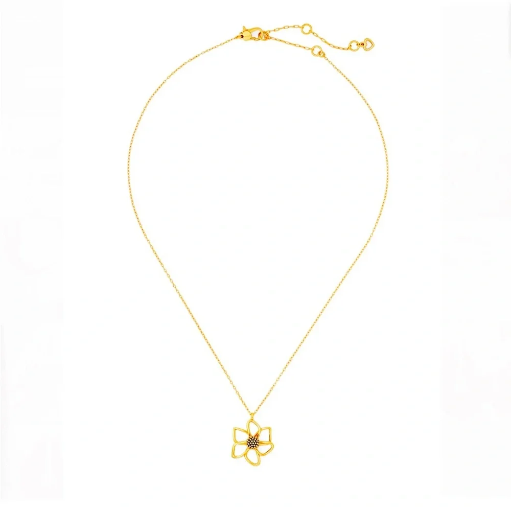 NWOT KATE SPADE ♠️ NEW YORK floral 🌸 pendant necklace